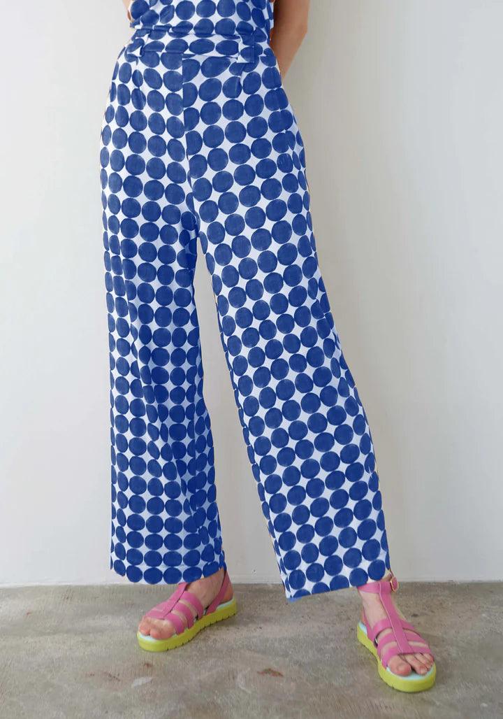 Pantalones Dr Bloom Sunset Azul - ECRU