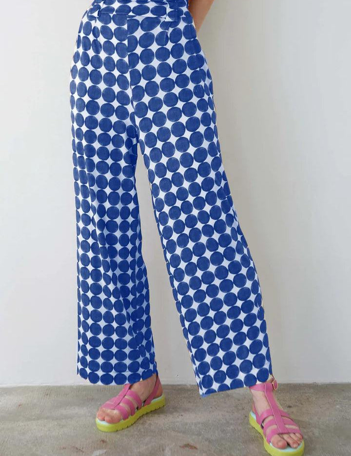 Pantalones Dr Bloom Sunset Azul - ECRU