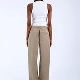 Pantalones Dr. Denim Hill Khaki - ECRU