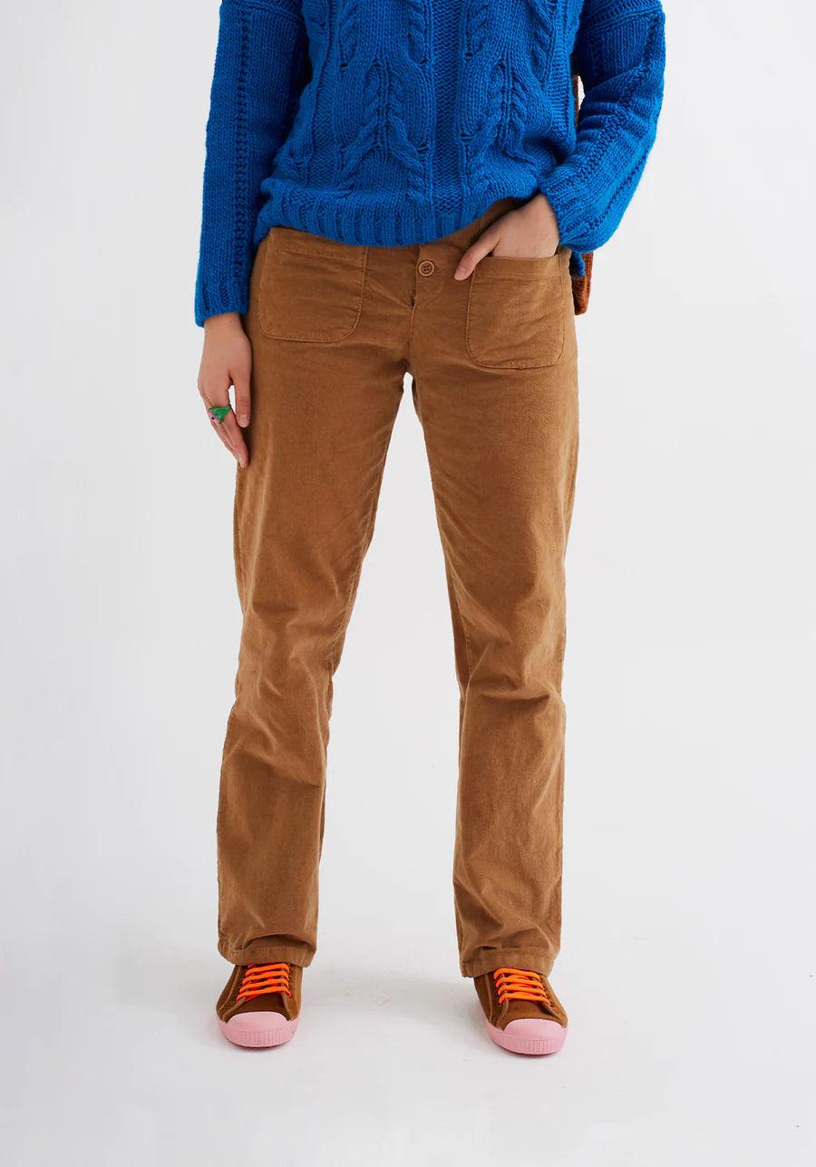 Pantalones DrBloom Flow Camel - ECRU