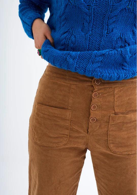 Pantalones DrBloom Flow Camel - ECRU