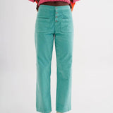 Pantalones DrBloom Flow Turquesa - ECRU