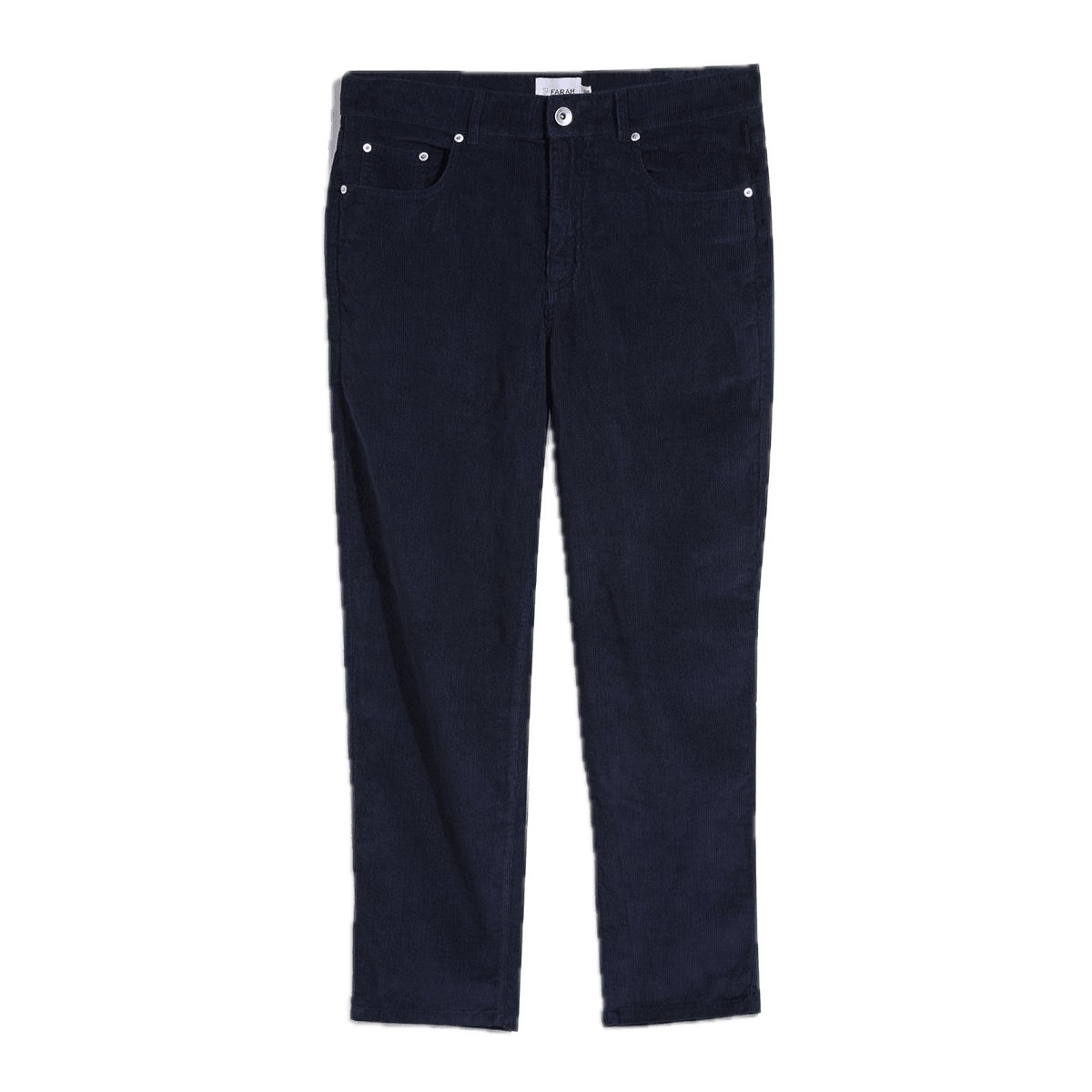 Pantalones Farah Rushmore de Pana Tapered True Navy - ECRU