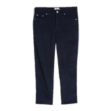 Pantalones Farah Rushmore de Pana Tapered True Navy - ECRU