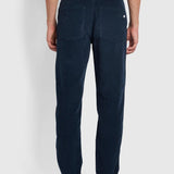 Pantalones Farah Rushmore de Pana Tapered True Navy - ECRU