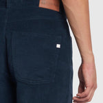 Pantalones Farah Rushmore de Pana Tapered True Navy - ECRU