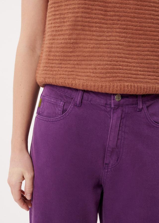 Pantalones FRNCH Aline Purple Jeans - ECRU