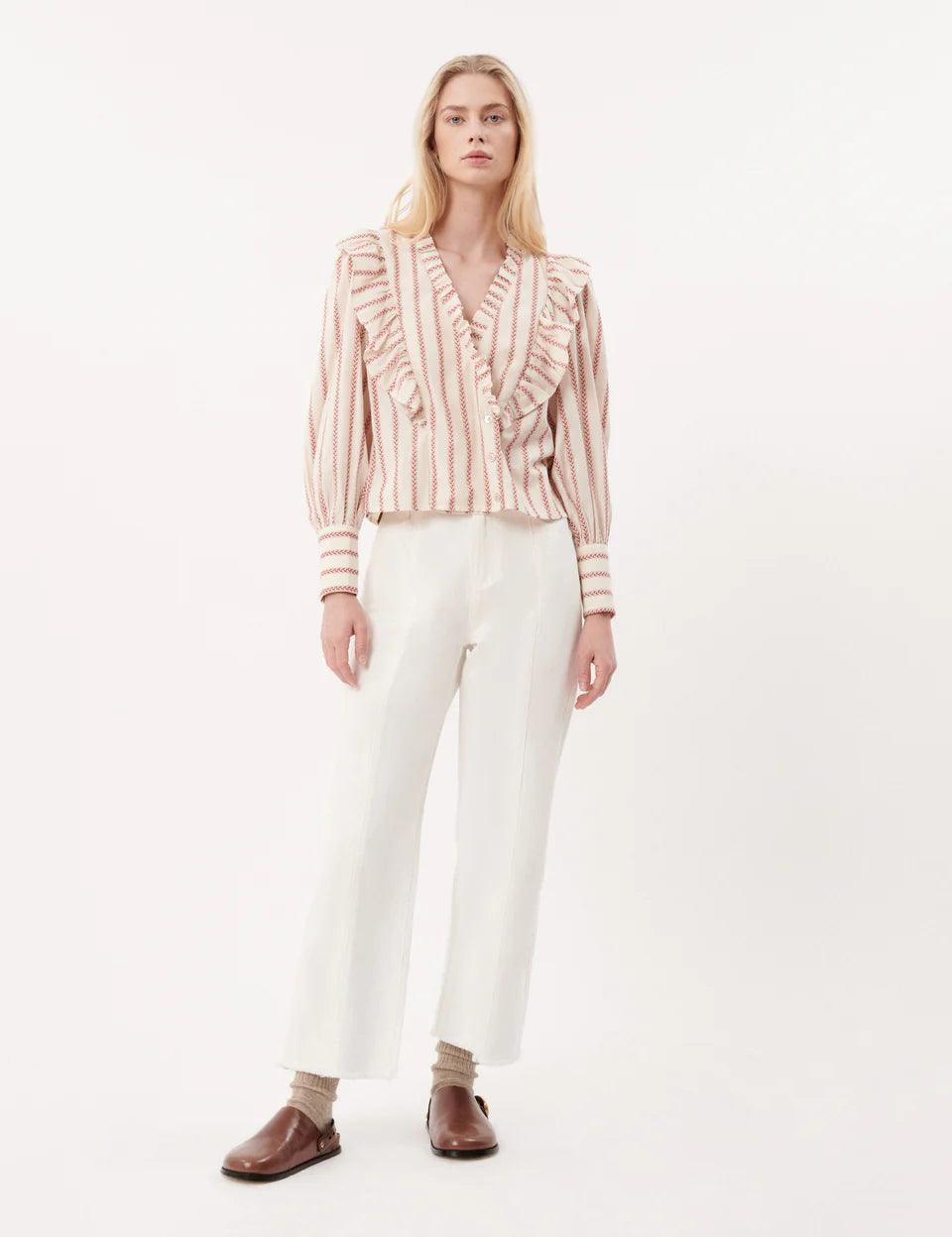 Pantalones FRNCH Alita White - ECRU