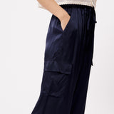 Pantalones FRNCH Nouma Navy Blue - ECRU