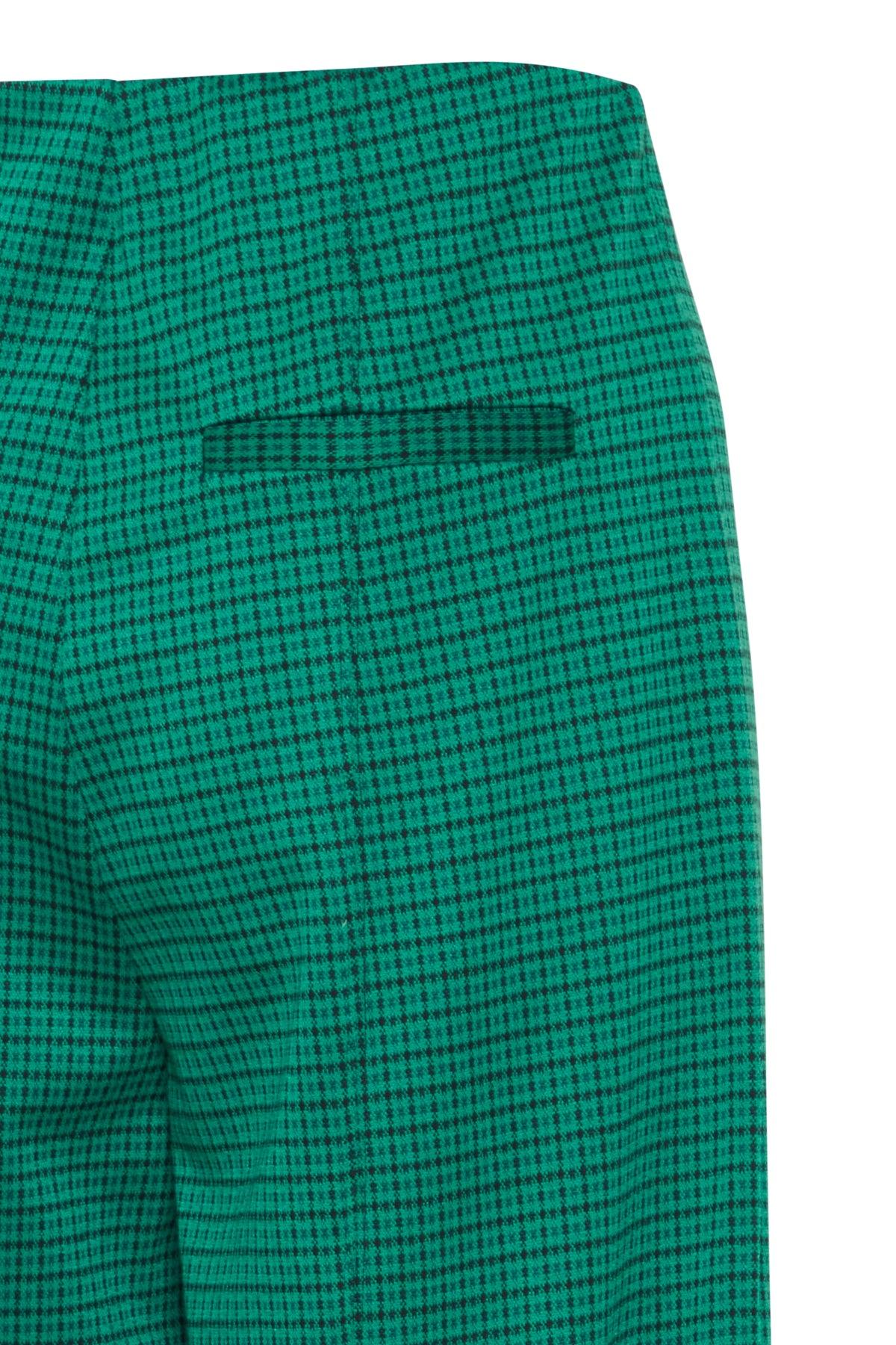 Pantalones ICHI Kate Cameleon Cadmium Green - ECRU