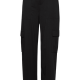 Pantalones ICHI Kate Cargo Black - ECRU