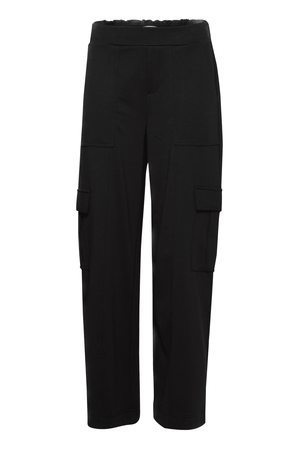 Pantalones ICHI Kate Cargo Black - ECRU