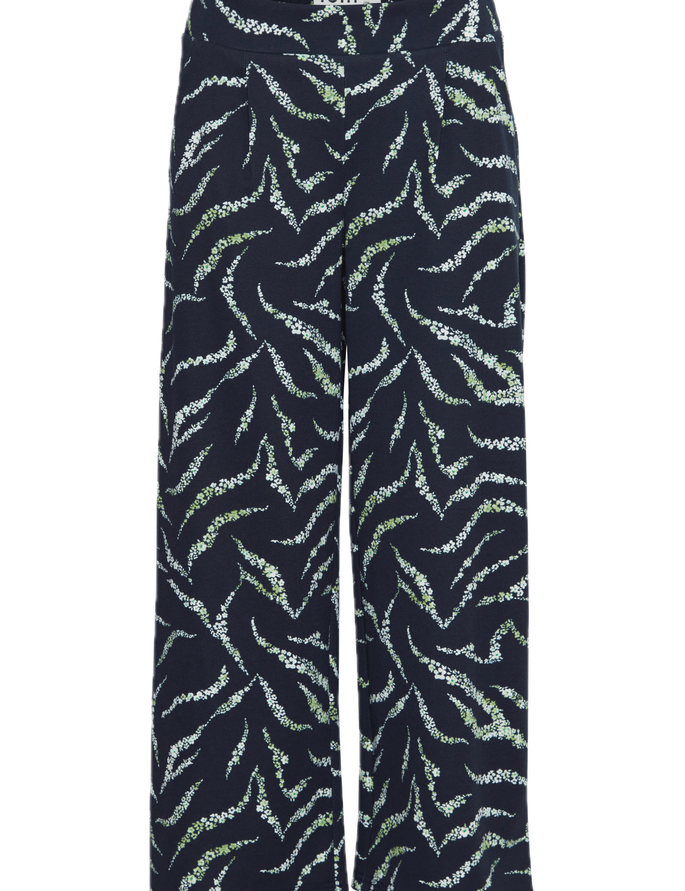 Pantalones ICHI Kate Total Eclipse Zebra Flower - ECRU