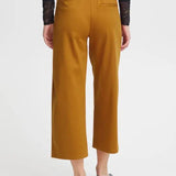 Pantalones ICHI Kate Wide Cathay Spice - ECRU