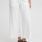 Pantalones ICHI Kate Wide Cloud Dancer - ECRU