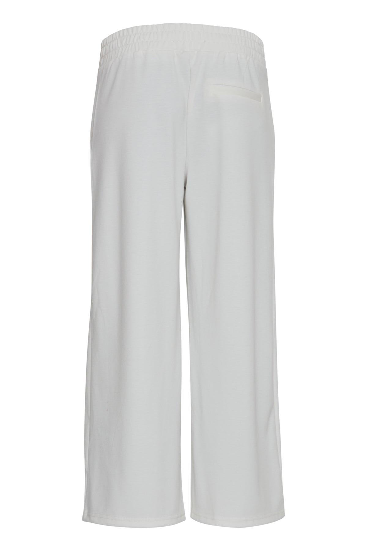 Pantalones ICHI Kate Wide Cloud Dancer - ECRU