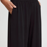 Pantalones ICHI Lima Black - ECRU