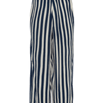 Pantalones ICHI Marrakech Total Eclipse Stripes - ECRU