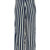 Pantalones ICHI Marrakech Total Eclipse Stripes - ECRU