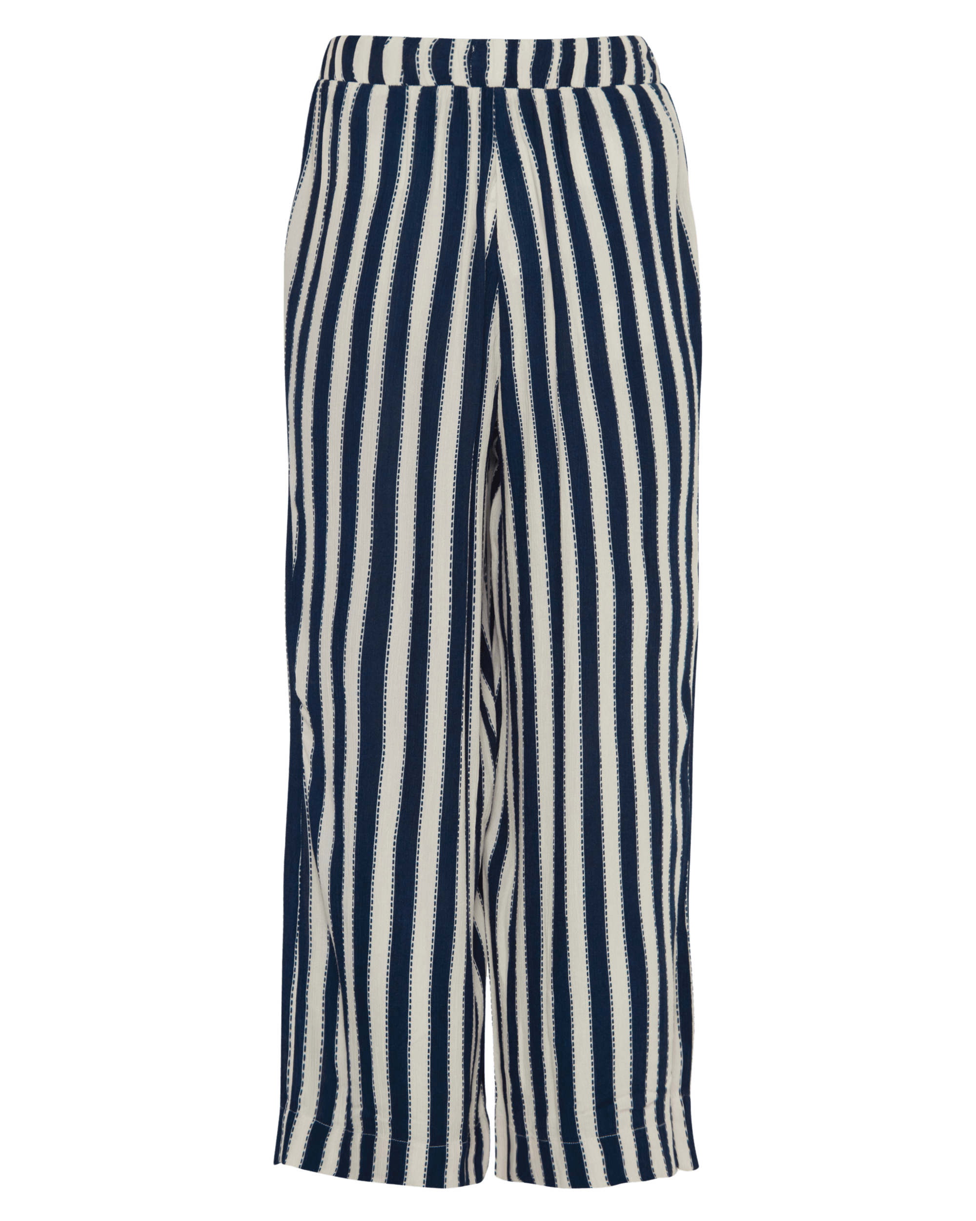 Pantalones ICHI Marrakech Total Eclipse Stripes - ECRU