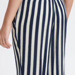 Pantalones ICHI Marrakech Total Eclipse Stripes - ECRU