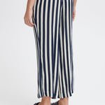 Pantalones ICHI Marrakech Total Eclipse Stripes - ECRU