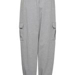 Pantalones ICHI Monse PA7 Grey Melange - ECRU