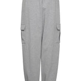 Pantalones ICHI Monse PA7 Grey Melange - ECRU