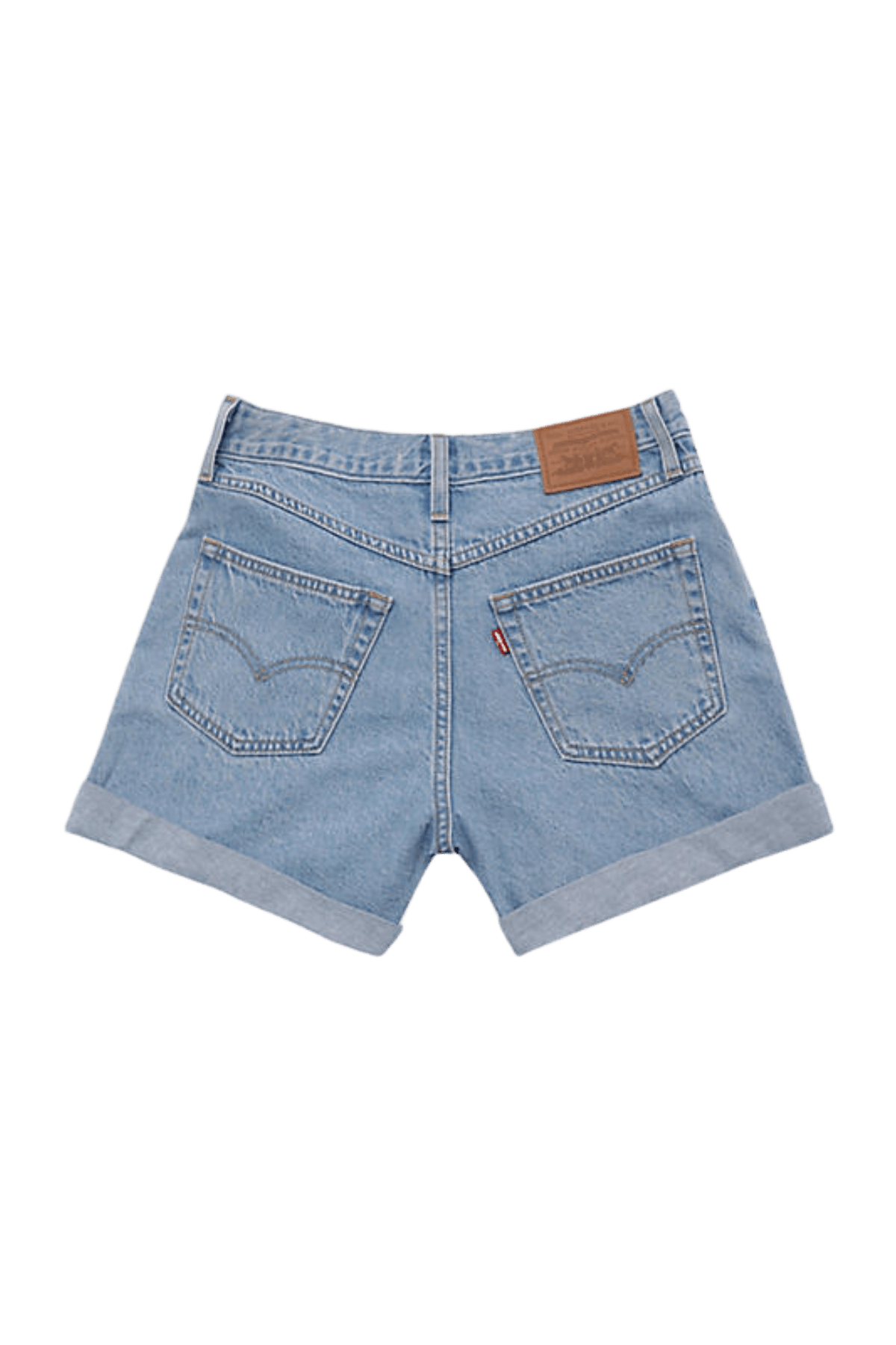 Pantalones Levi's® Cortos Mom De Los 80 Rolled Back to Blue - ECRU