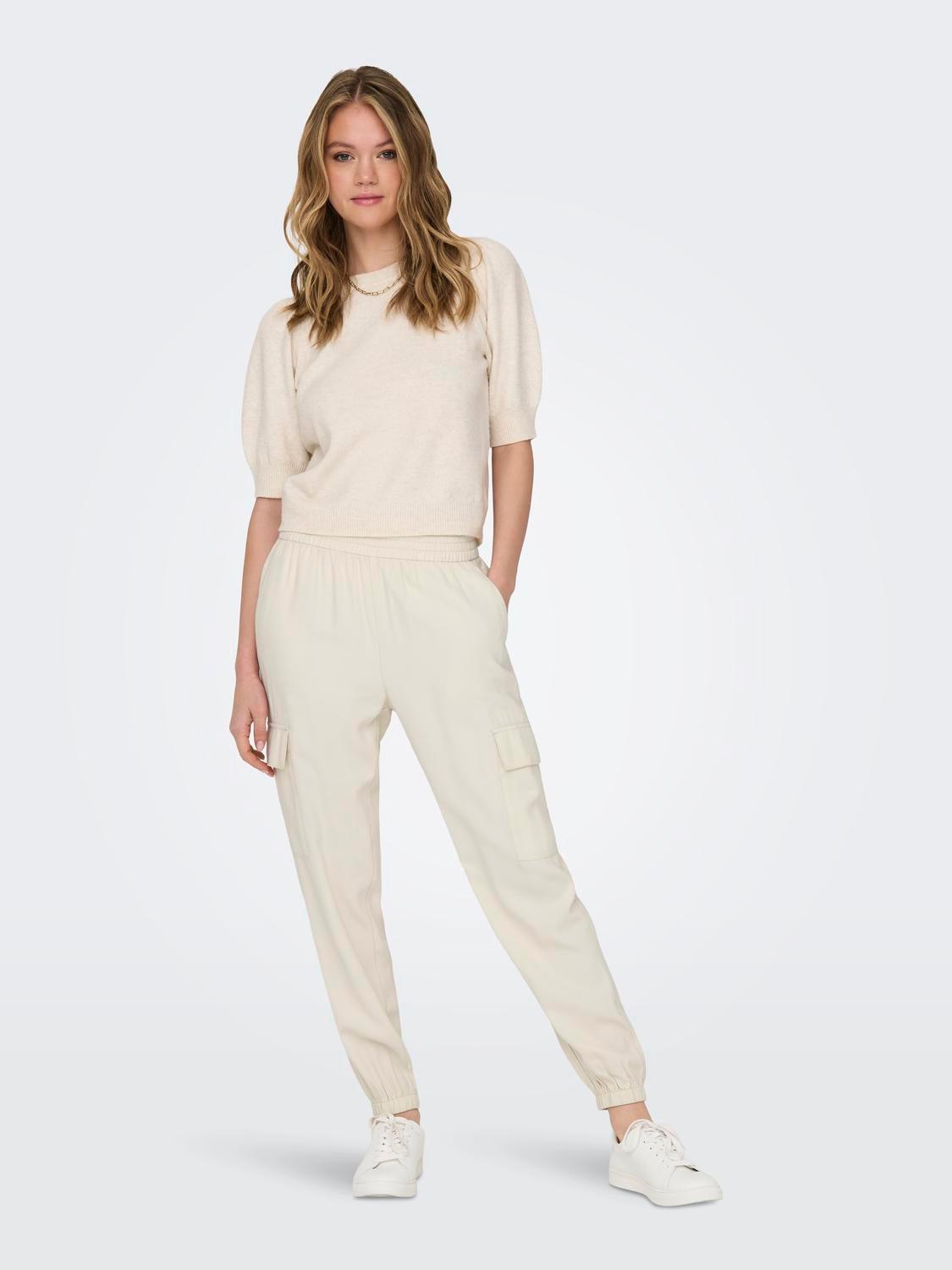 Pantalones ONLY Laris Cargo Birch - ECRU