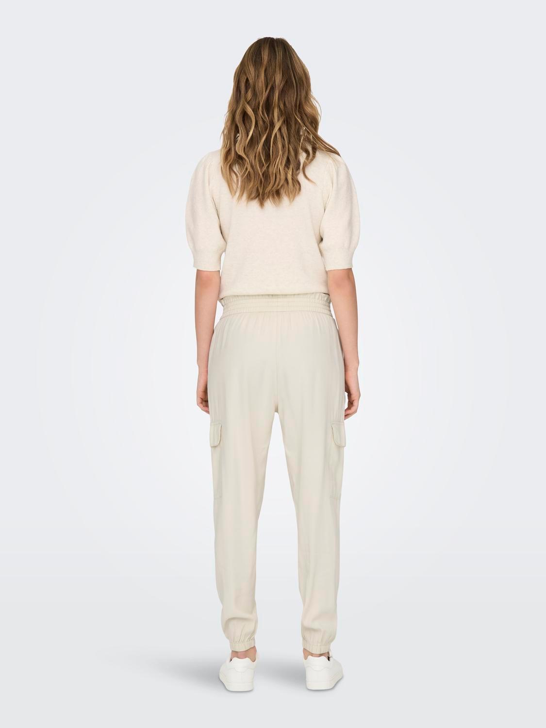 Pantalones ONLY Laris Cargo Birch - ECRU