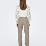 Pantalones ONLY Laris Cargo Pure Cashmere - ECRU