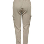 Pantalones ONLY Laris Cargo Pure Cashmere - ECRU