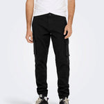 Pantalones Only&Sons Cargo Cam Black - ECRU