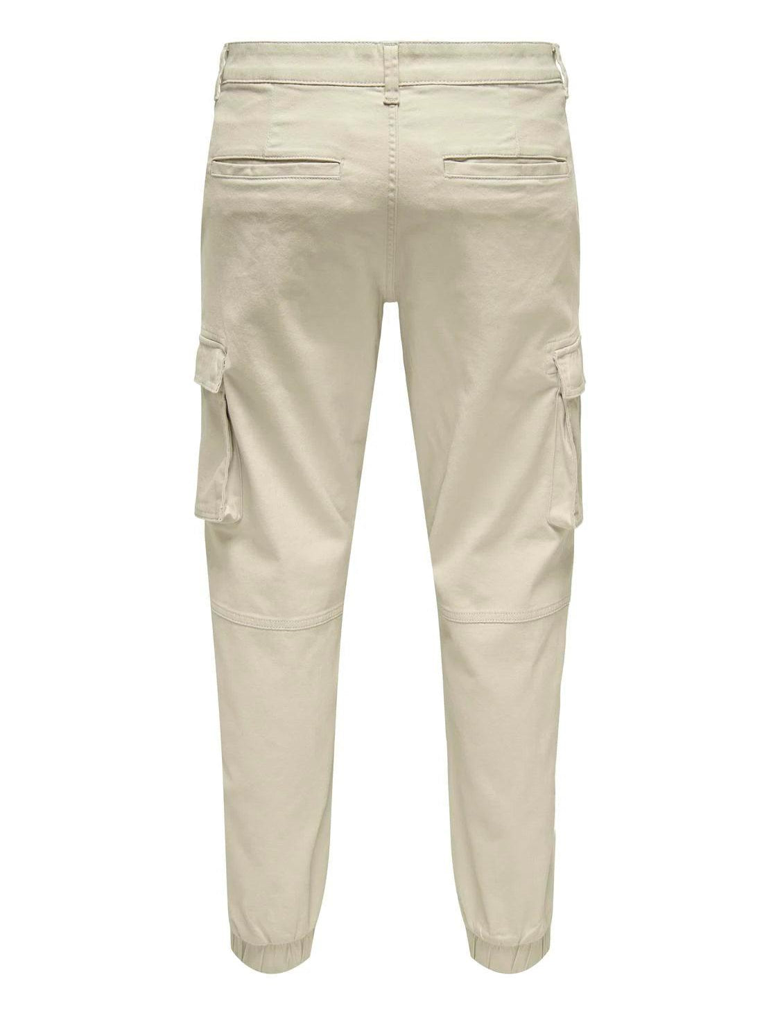 Pantalones Only&Sons Cargo Cam Silver Lining - ECRU