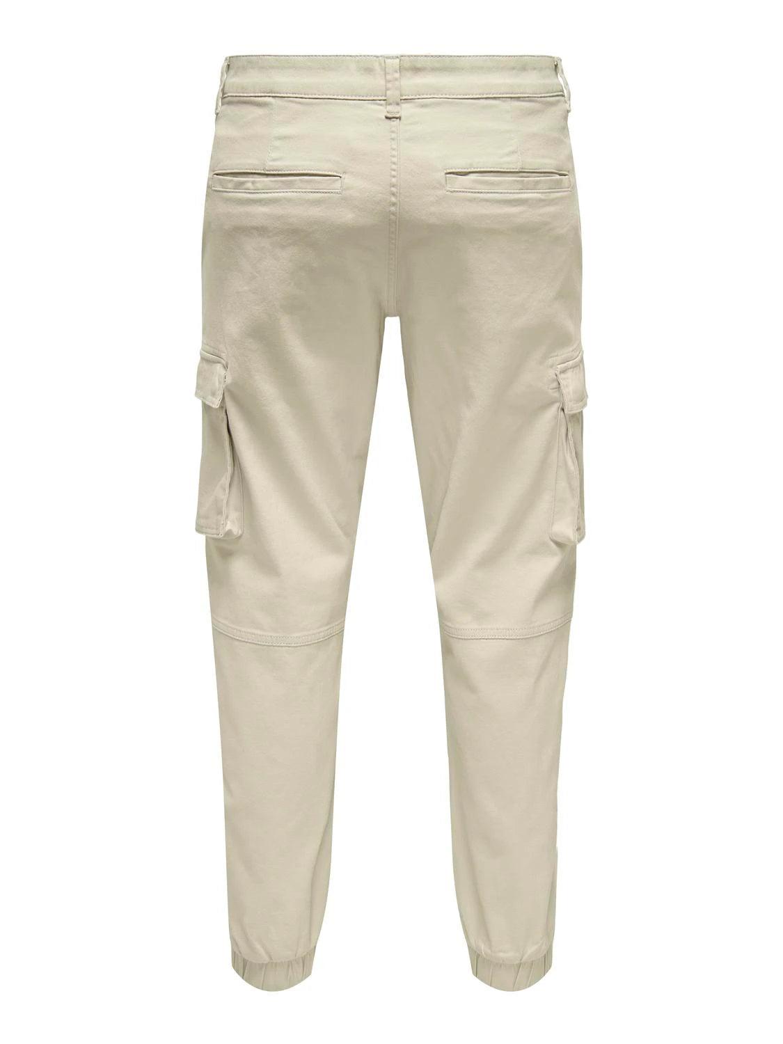 Pantalones Only&Sons Cargo Cam Silver Lining - ECRU