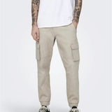 Pantalones Only&Sons Cargo Cam Silver Lining - ECRU