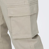 Pantalones Only&Sons Cargo Cam Silver Lining - ECRU