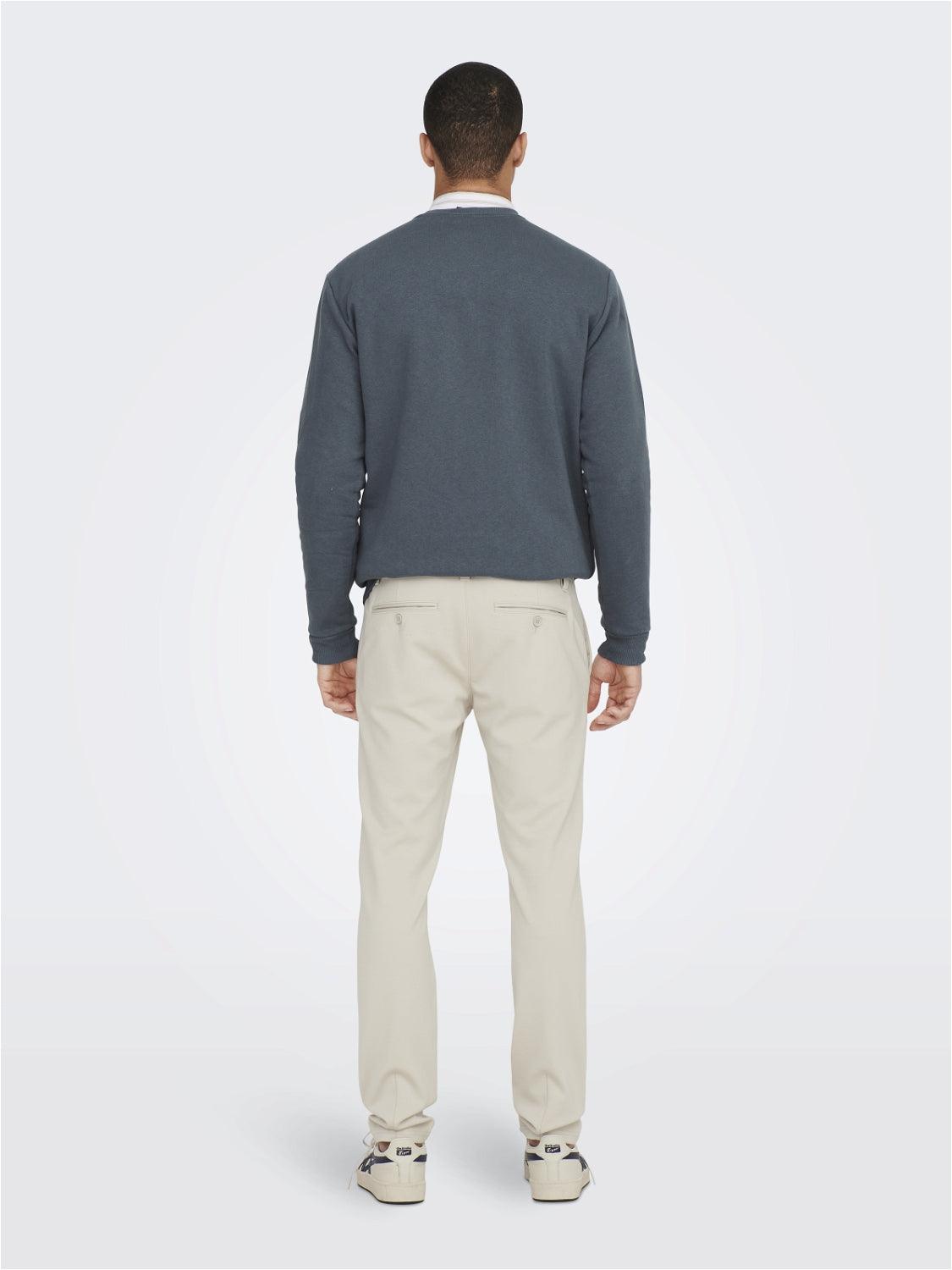 Pantalones Only&Sons Mark Tejido Jogger Beige Moonstruck - ECRU