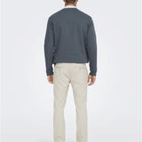 Pantalones Only&Sons Mark Tejido Jogger Beige Moonstruck - ECRU