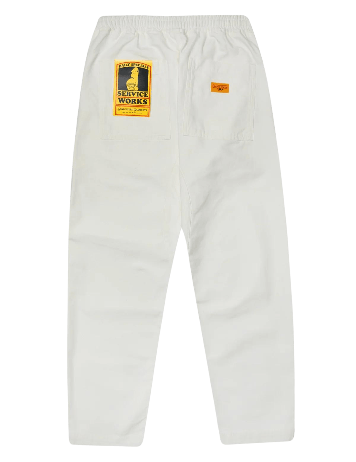 Pantalones Service Works Classic Chef Off White - ECRU