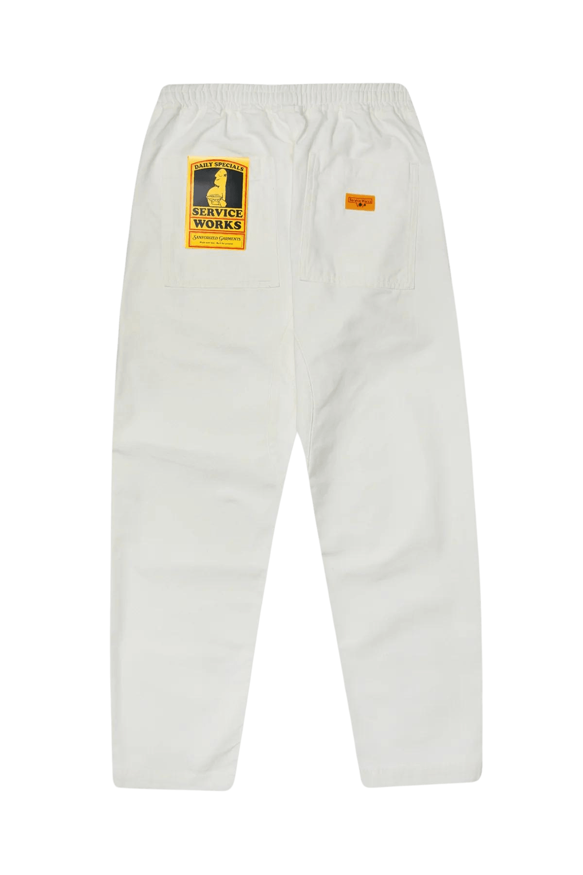 Pantalones Service Works Classic Chef Off White - ECRU