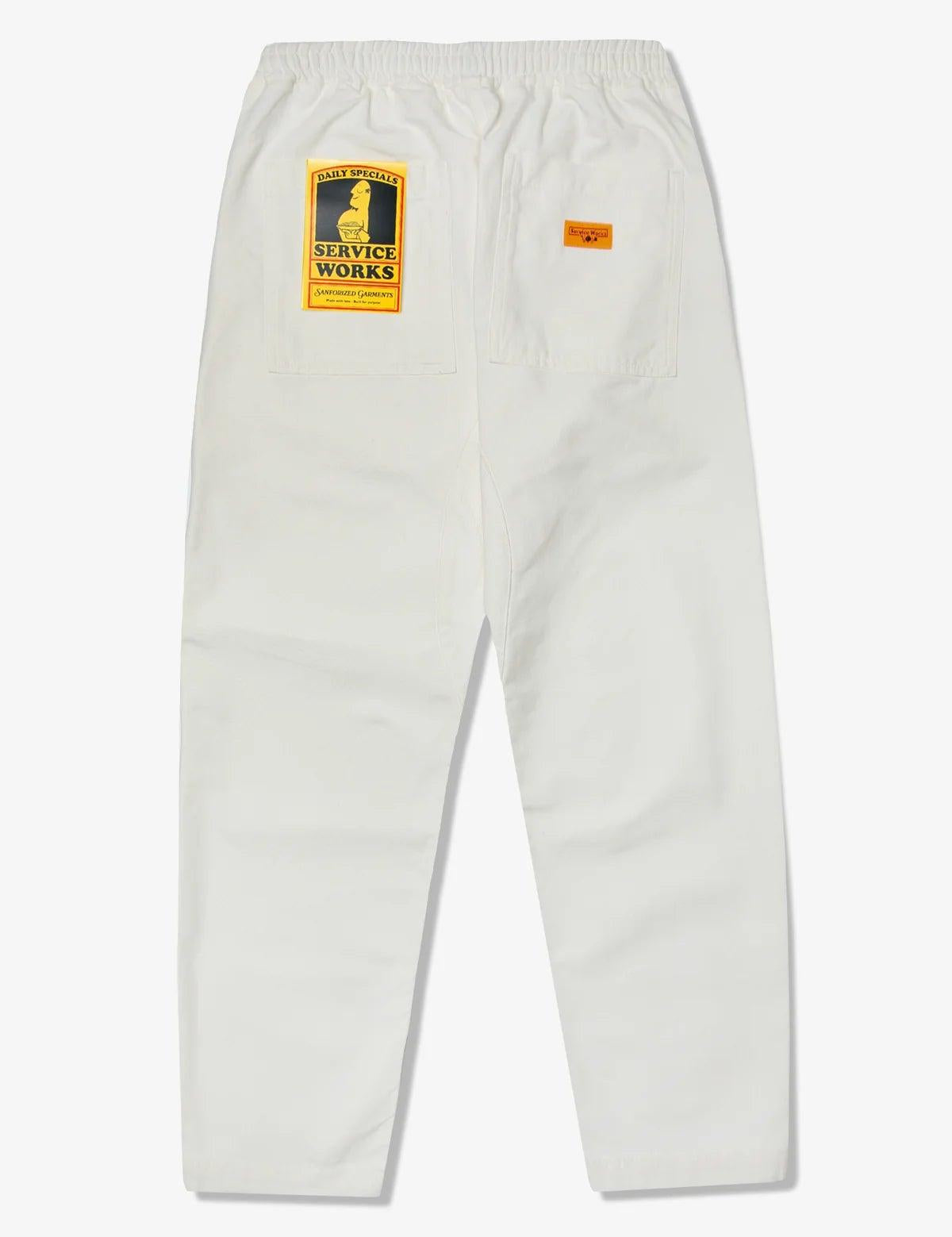 Pantalones Service Works Classic Chef Off White - ECRU