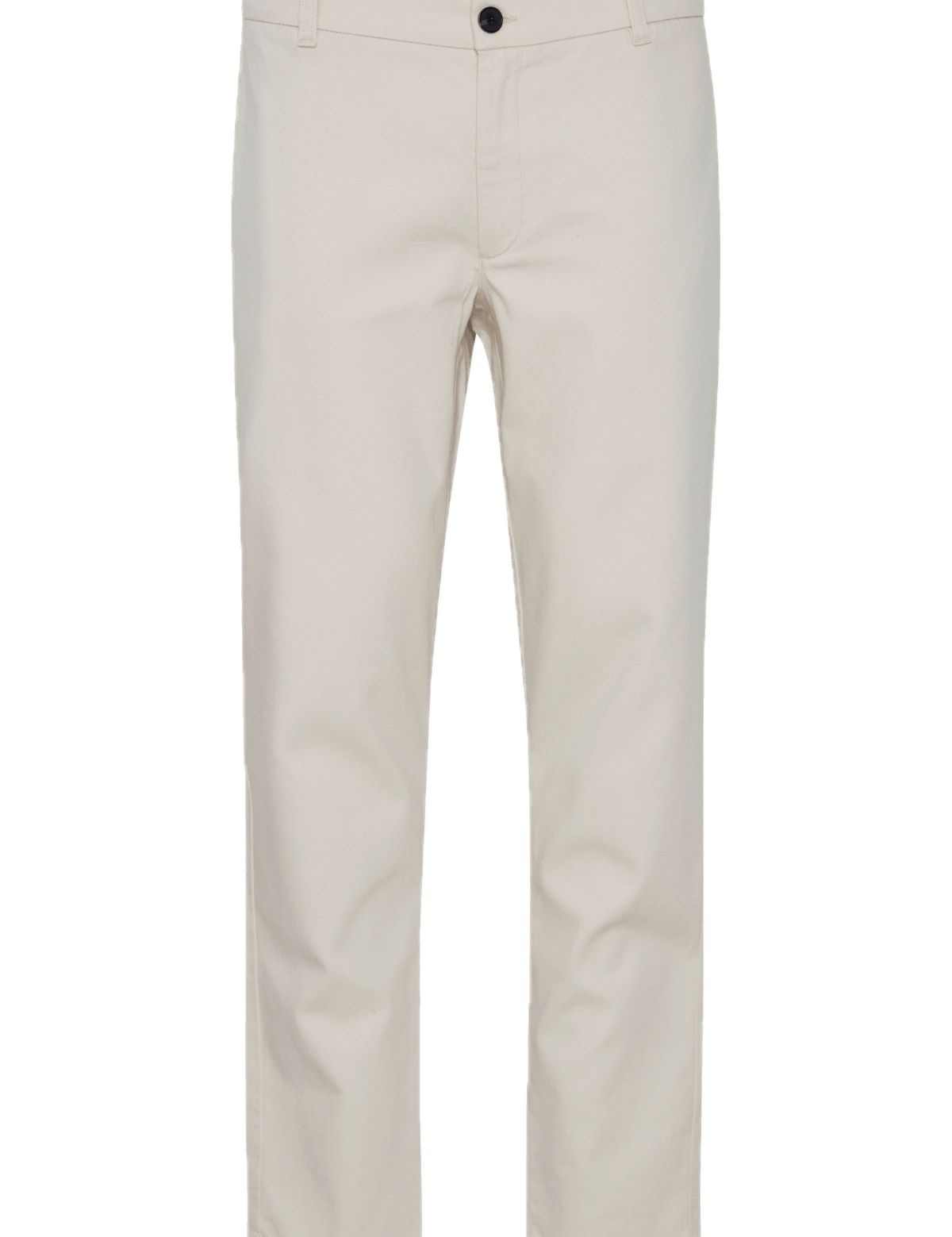 Pantalones !Solid Filip Structure Elastic Oatmeal - ECRU