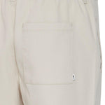 Pantalones !Solid Filip Structure Elastic Oatmeal - ECRU