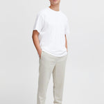 Pantalones !Solid Lenz Oatmeal - ECRU