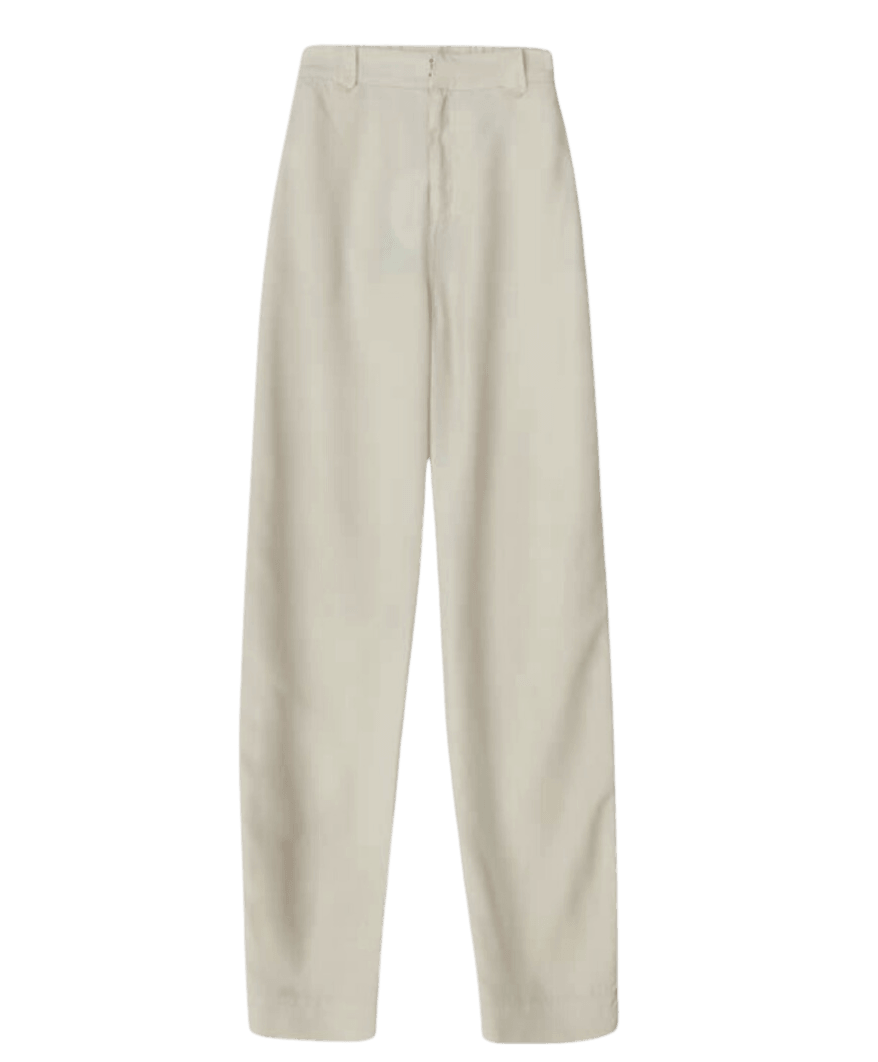 Pantalones Yerse Fluído Tencel Beige - ECRU