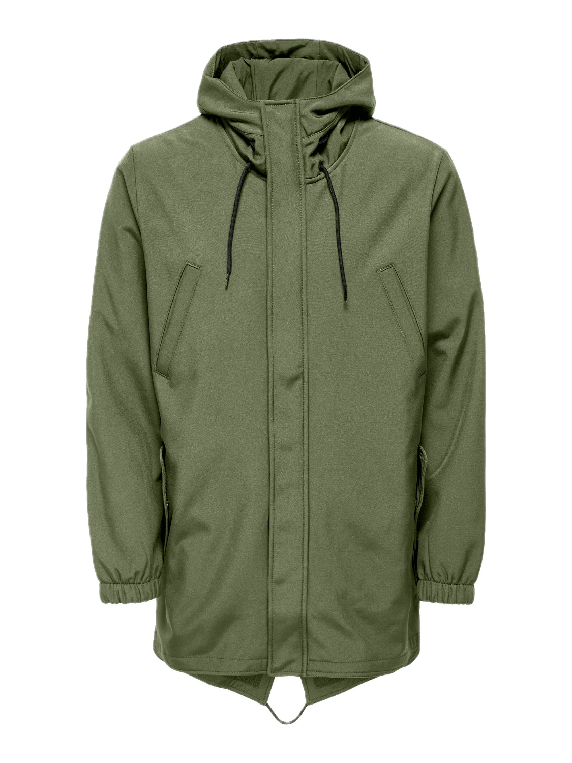 Parka Only&Sons Hall Softshell Oliva - ECRU