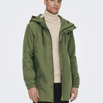 Parka Only&Sons Hall Softshell Oliva - ECRU