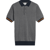 Polo Ben Sherman de Punto Texturizado Dark Navy - ECRU